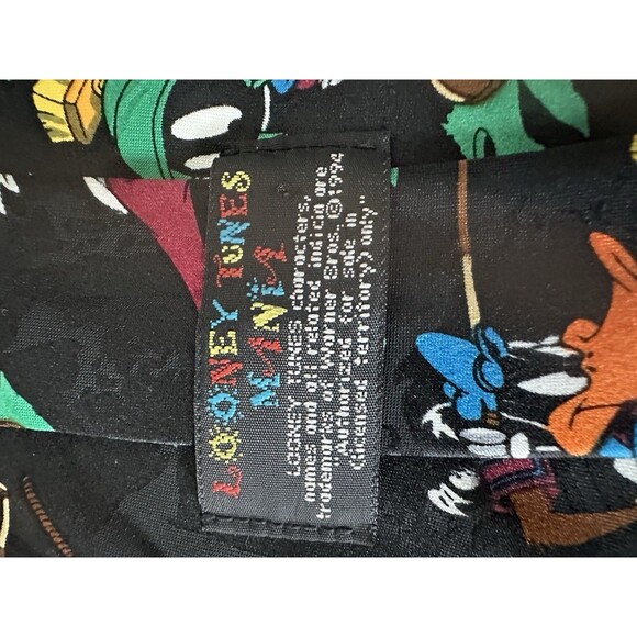 Lot Of 3 Looney Tunes Mania Businesswear Ties Taz Bugs Bunny VTG Golf Football - Picture 6 of 11